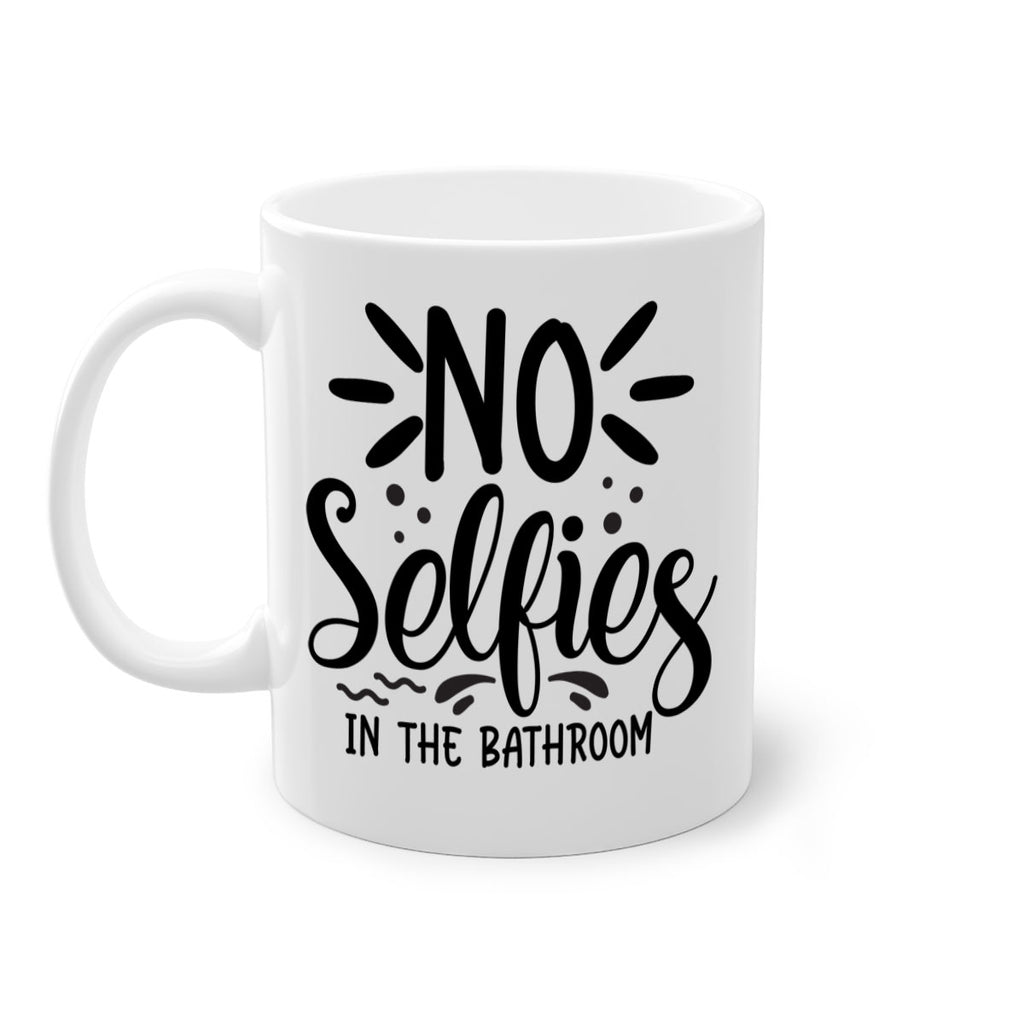 no selfies in the bathroom 64#- bathroom-Mug / Coffee Cup