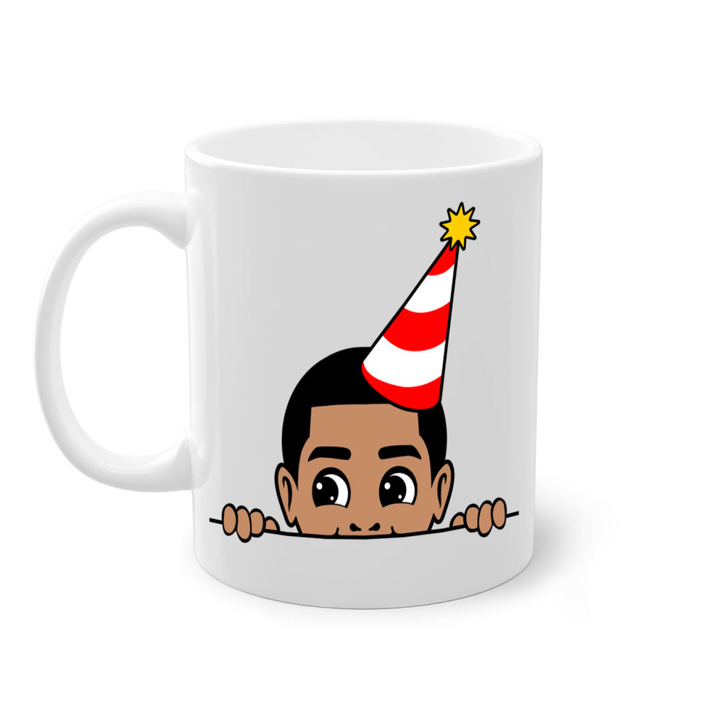 peekaboo afro birthday boy 21#- Black men - Boys-Mug / Coffee Cup