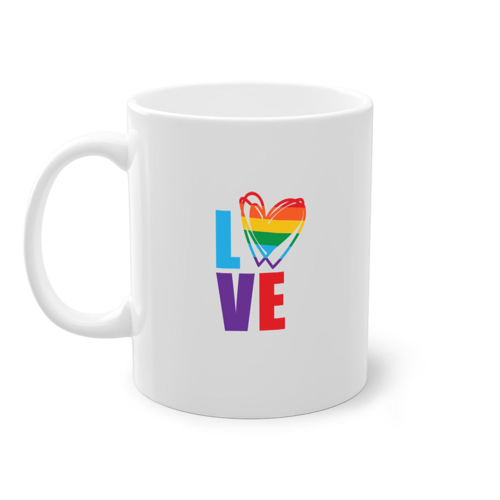 pride love heart 64#- lgbt-Mug / Coffee Cup