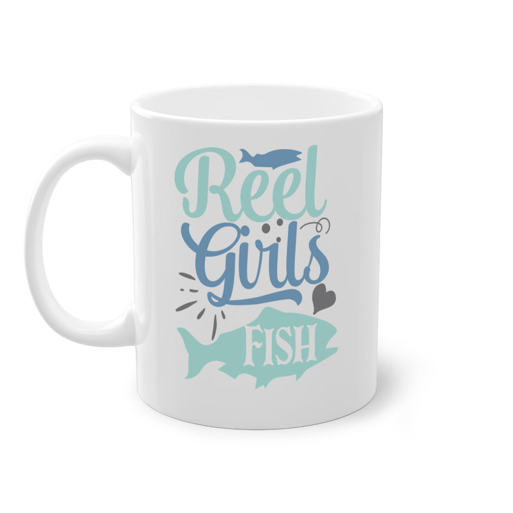 reel girls fish 198#- fishing-Mug / Coffee Cup