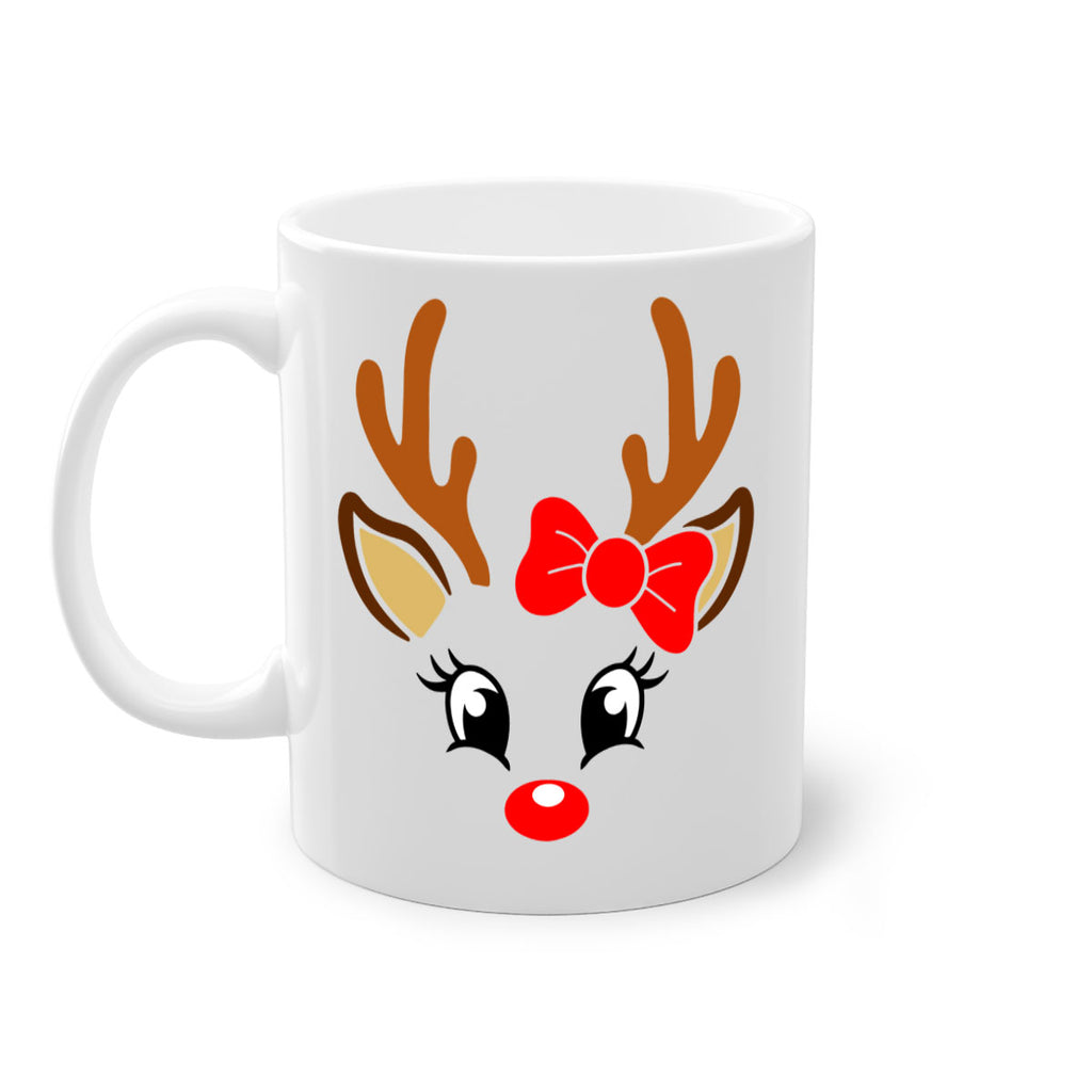 reindeer face style 598#- christmas-Mug / Coffee Cup