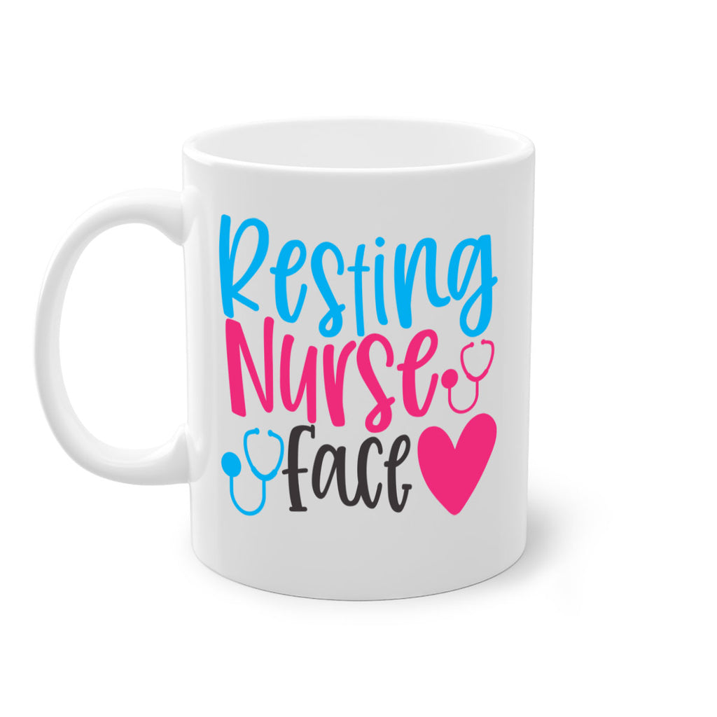 resting nurse face Style 355#- nurse-Mug / Coffee Cup