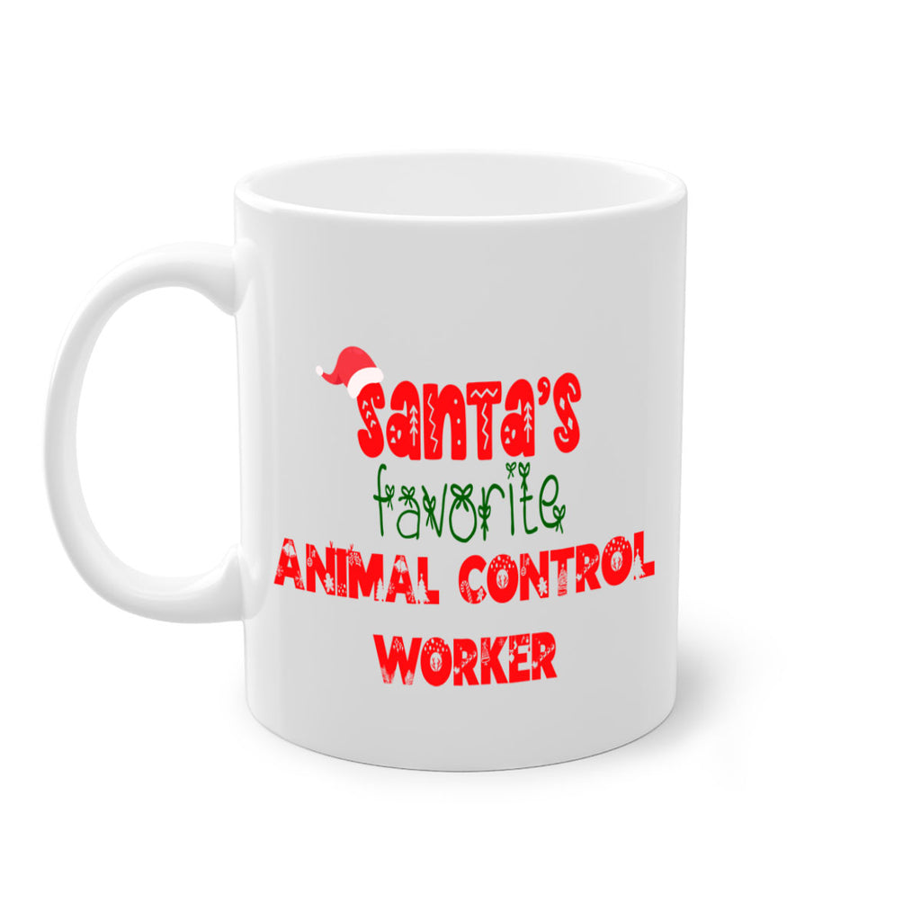 santas favorite animal control worker style 641#- christmas-Mug / Coffee Cup