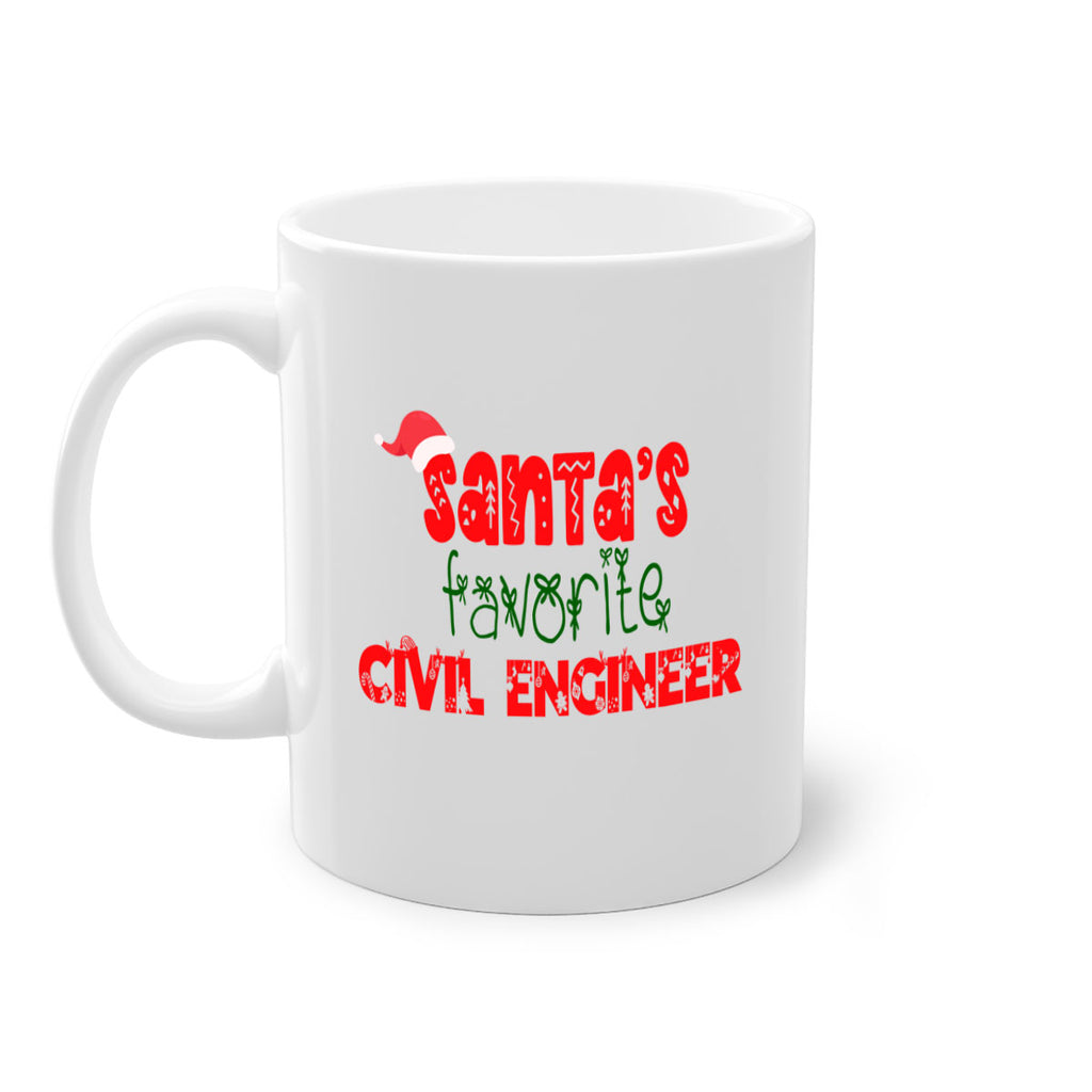 santas favorite civil engineer style 717#- christmas-Mug / Coffee Cup