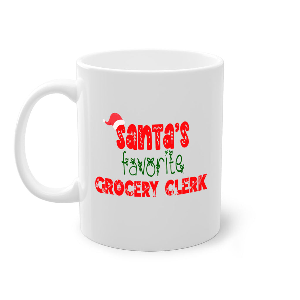 santas favorite grocery clerk style 856#- christmas-Mug / Coffee Cup