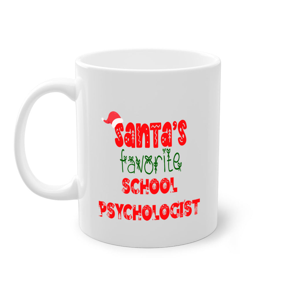 santas favorite school psychologist style 1069#- christmas-Mug / Coffee Cup