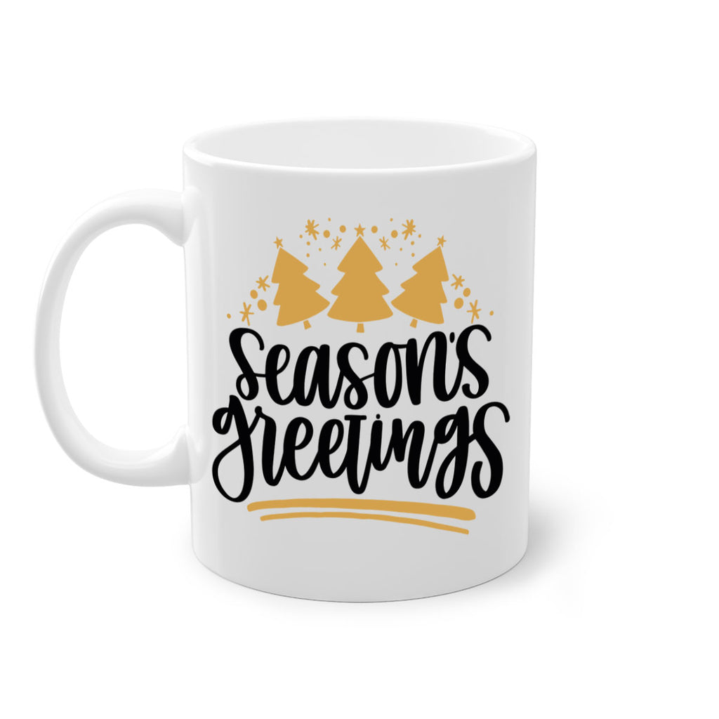 season greetings gold 51#- christmas-Mug / Coffee Cup