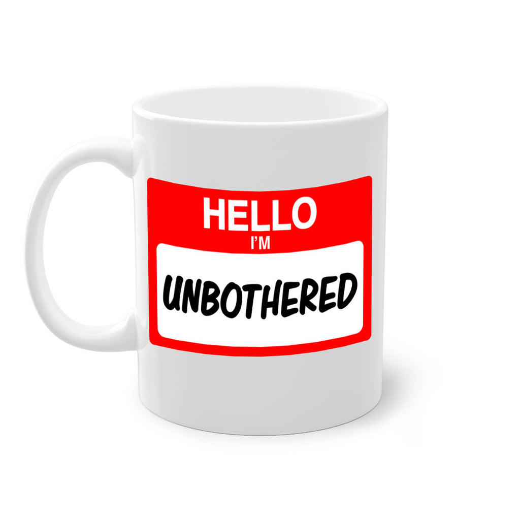 unbothered 14#- black words - phrases-Mug / Coffee Cup