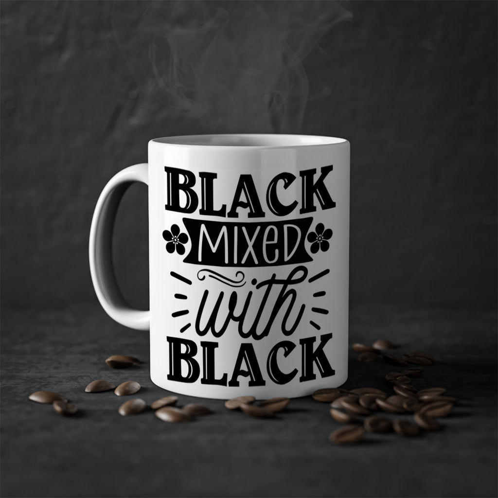 Black mixed with black Style 56#- Black women - Girls-Mug / Coffee Cup