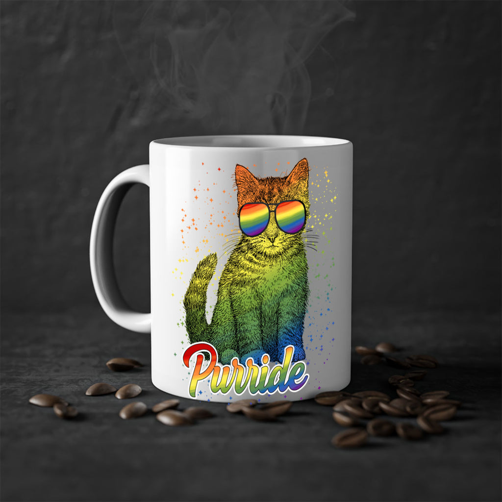 Cat Purride Lgbt Flag  Png 57#- lgbt-Mug / Coffee Cup