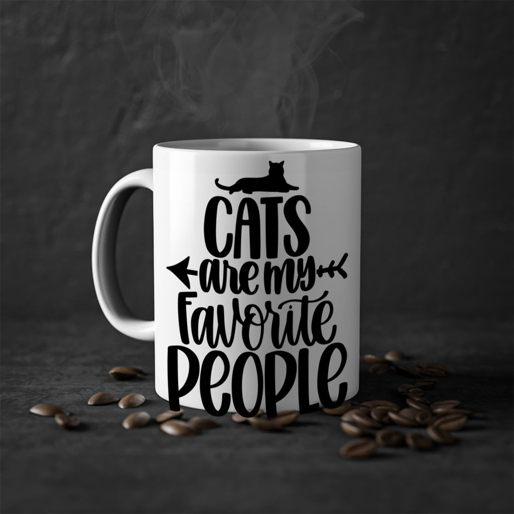 Cats Are My Favorite People Style 90#- cat-Mug / Coffee Cup