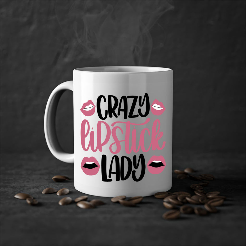 Crazy Lipstick Lady Style 107#- makeup-Mug / Coffee Cup