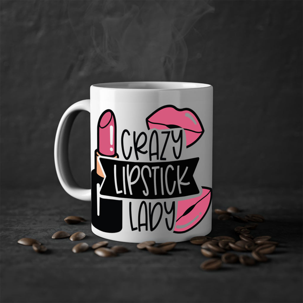 Crazy Lipstick Lady Style 108#- makeup-Mug / Coffee Cup