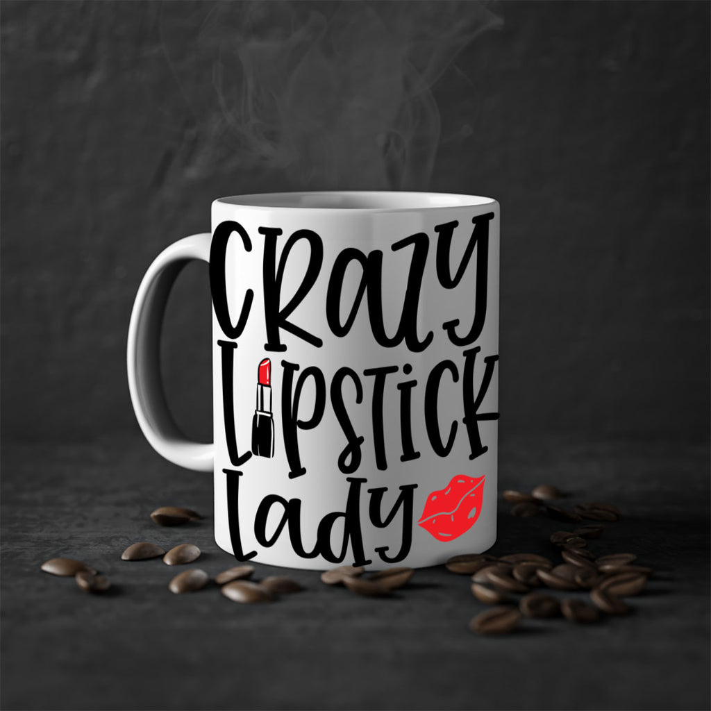 Crazy Lipstick Lady Style 240#- makeup-Mug / Coffee Cup