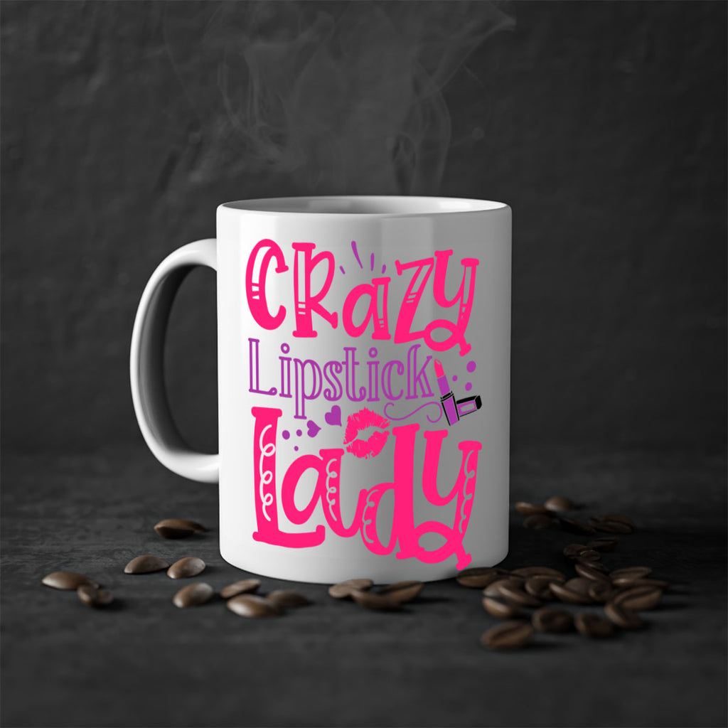 Crazy Lipstick Lady Style 241#- makeup-Mug / Coffee Cup