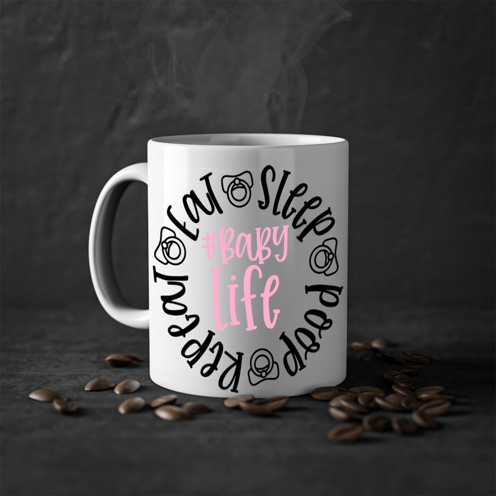 Eat Sleep Poop Repeat BabyLife Style 97#- baby2-Mug / Coffee Cup