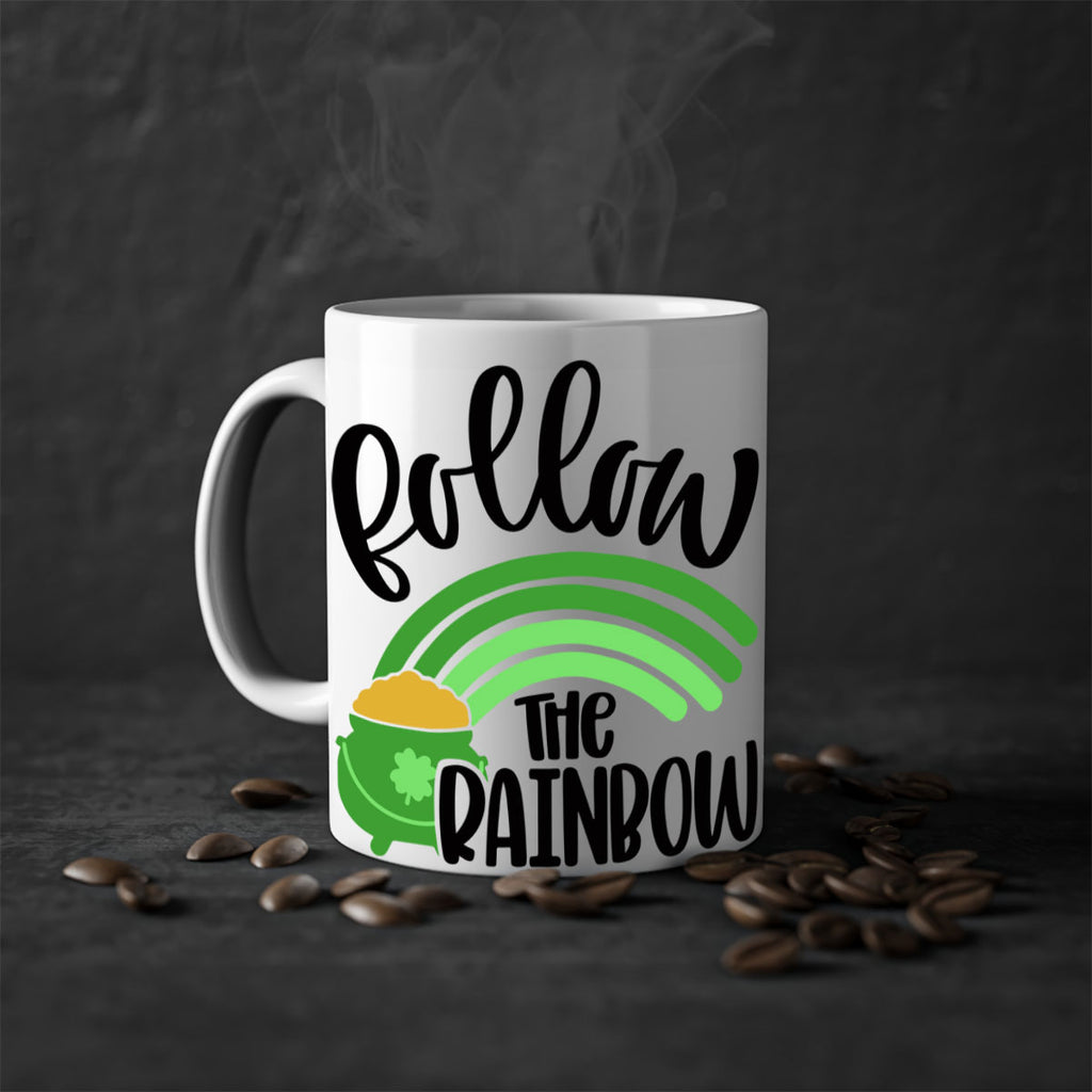 Follow The Rainbow Style 99#- St Patricks Day-Mug / Coffee Cup