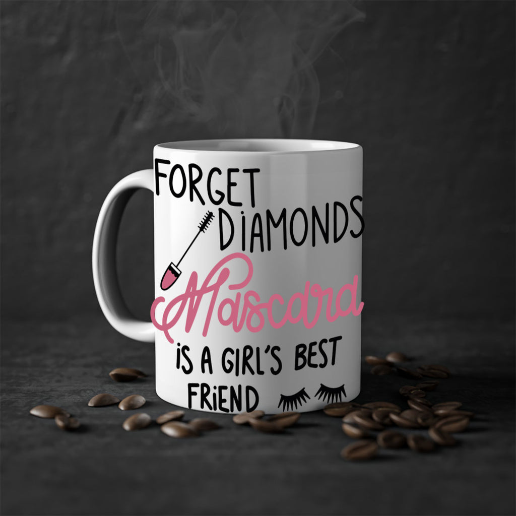 Forget Diamonds Mascara is a Girls Best Friend Style 100#- makeup-Mug / Coffee Cup