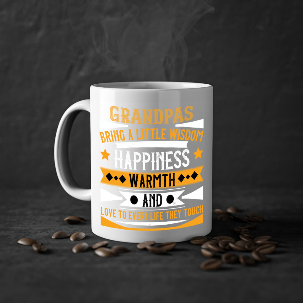 Grandpas bring a little wisdom happiness 98#- grandpa-Mug / Coffee Cup