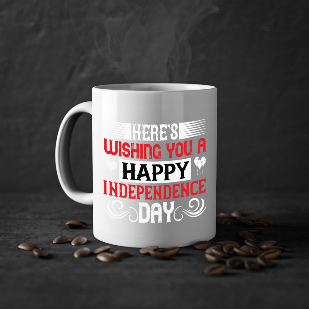 Heres wishing you a happy Independence Day Style 111#- 4th Of July-Mug / Coffee Cup