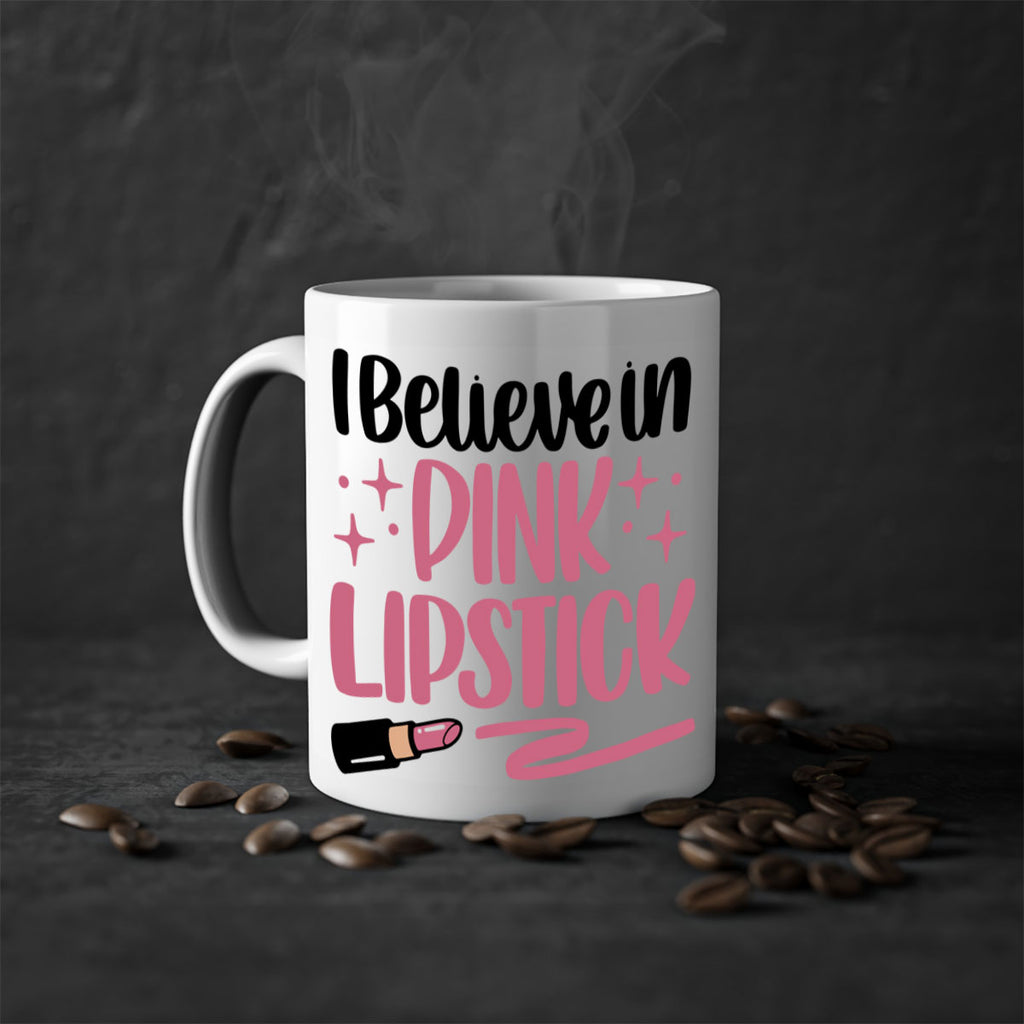 I Believe In Pink Lipstick Style 85#- makeup-Mug / Coffee Cup