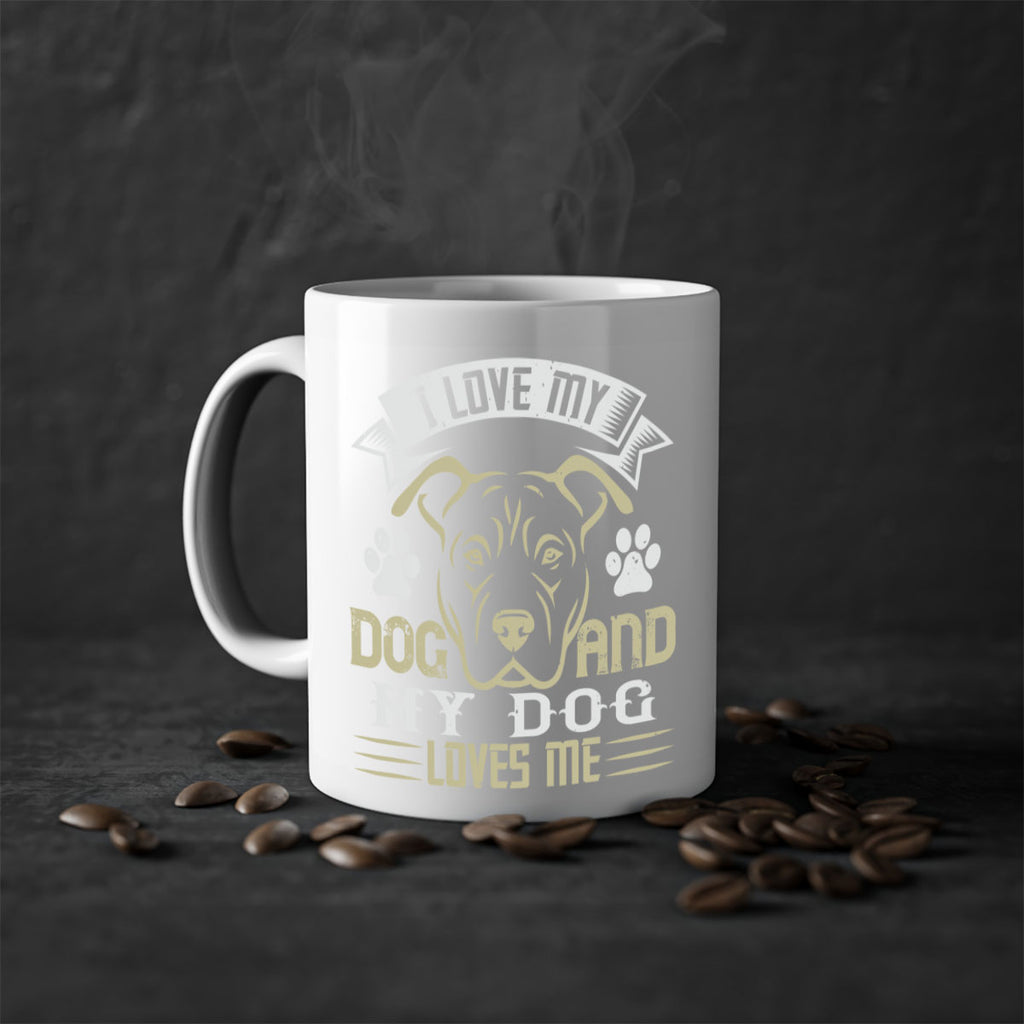 I Love My Dog and my Dog Loves me Style 191#- Dog-Mug / Coffee Cup