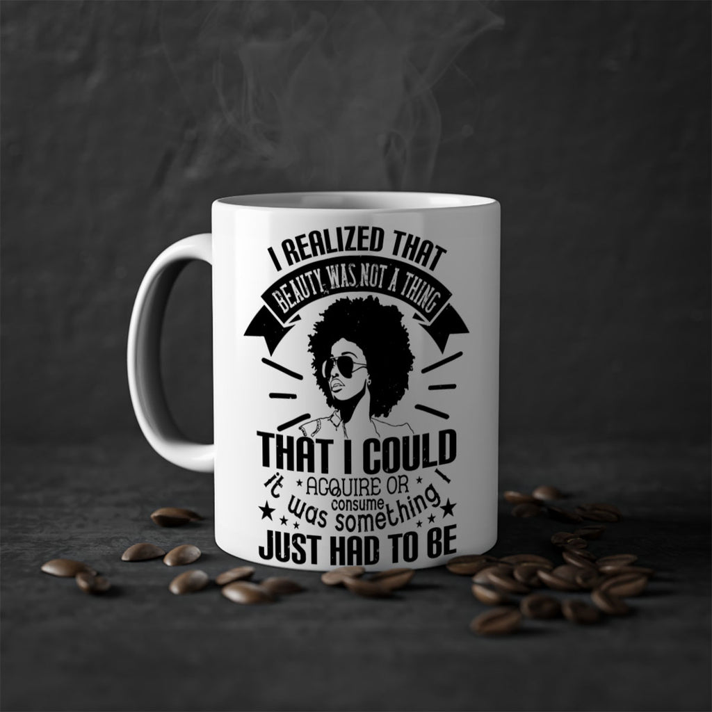 I realized that beauty was not a thing that I could acquire or consume Style 26#- Afro - Black-Mug / Coffee Cup
