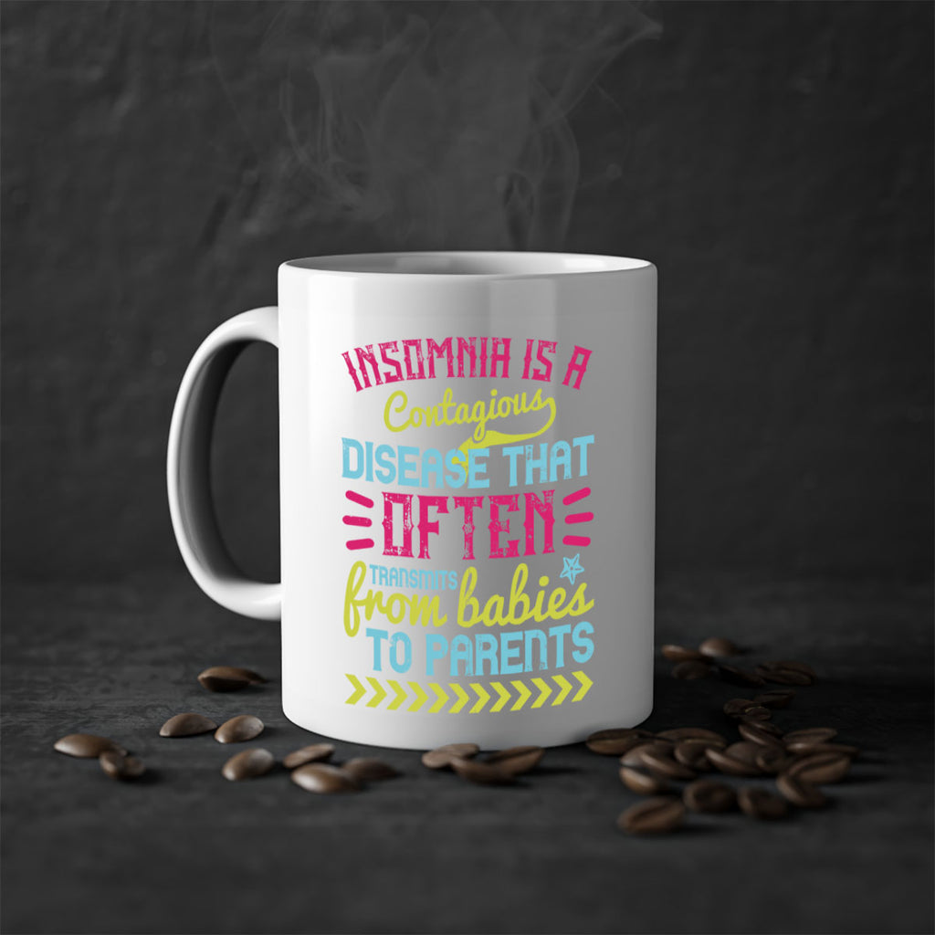Insomnia is a contagious disease that often transmits from babies to parents Style 115#- baby2-Mug / Coffee Cup