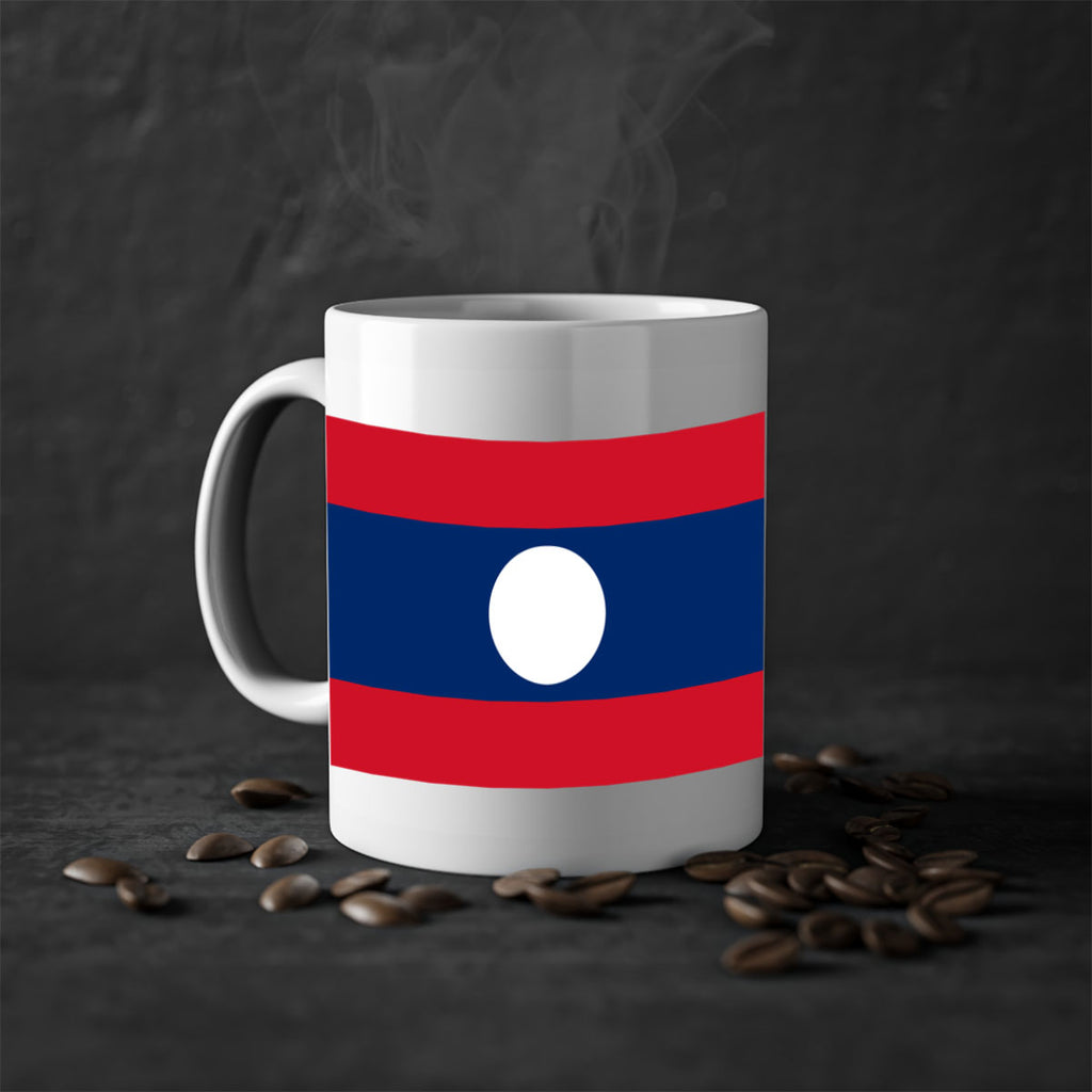 Laos 105#- world flag-Mug / Coffee Cup