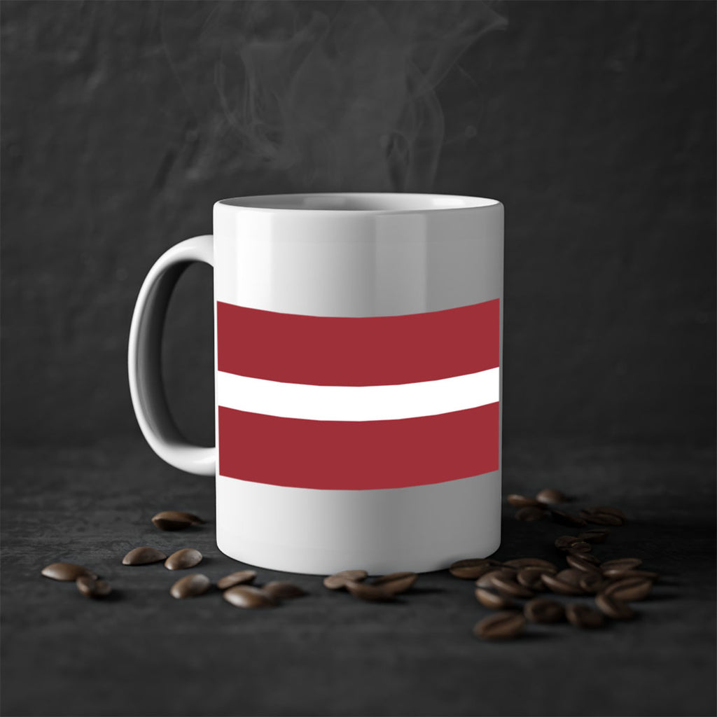 Latvia 104#- world flag-Mug / Coffee Cup