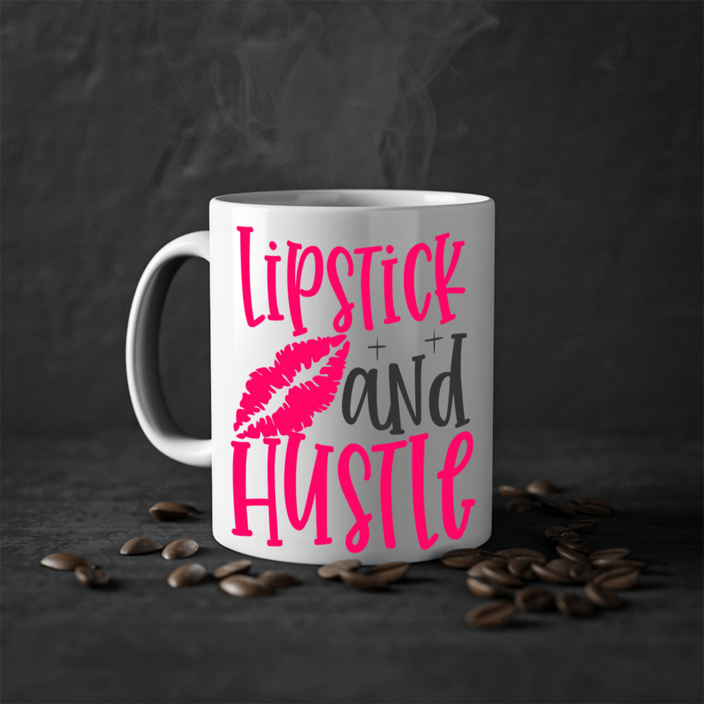 Lipstick and Hustle design Style 230#- makeup-Mug / Coffee Cup