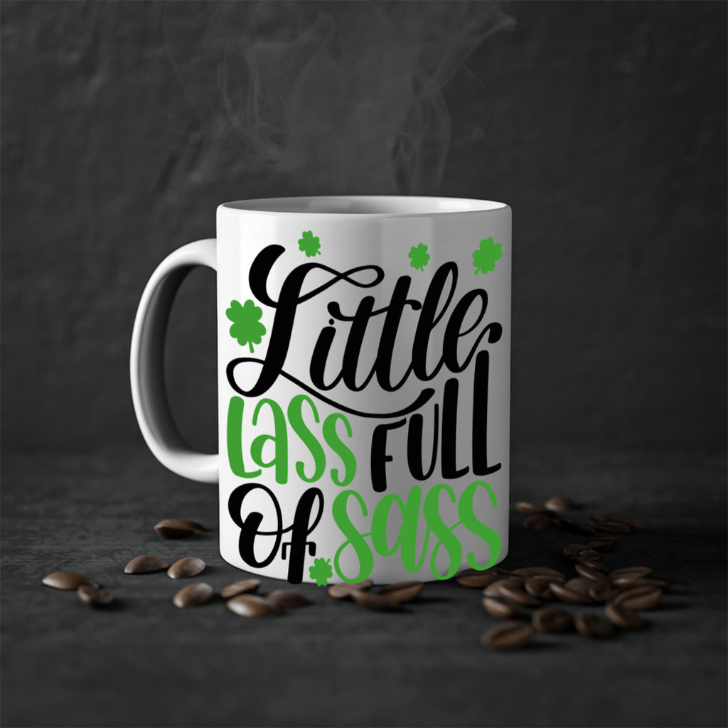 Little Lass Full Of Sass Style 69#- St Patricks Day-Mug / Coffee Cup