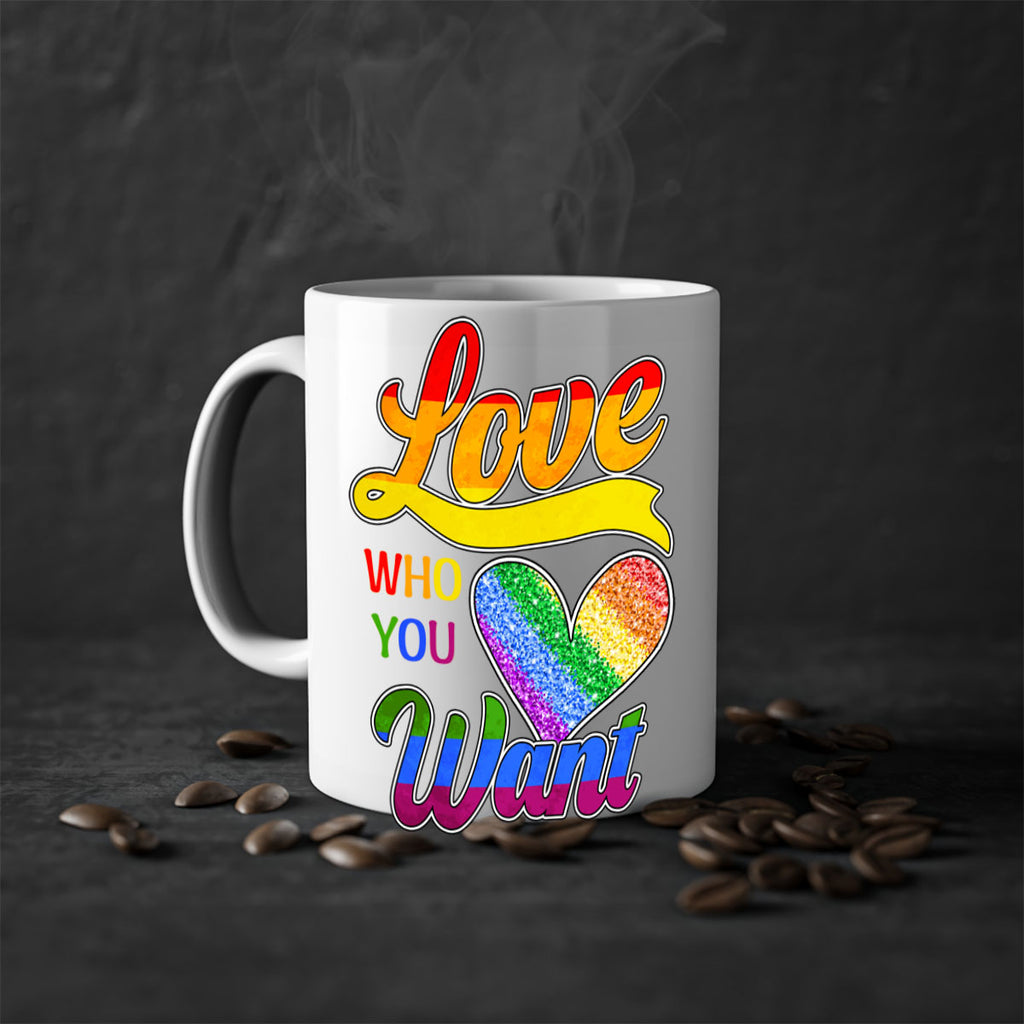 Love Who You Want Gay Pride Lgbt Png 21#- lgbt-Mug / Coffee Cup