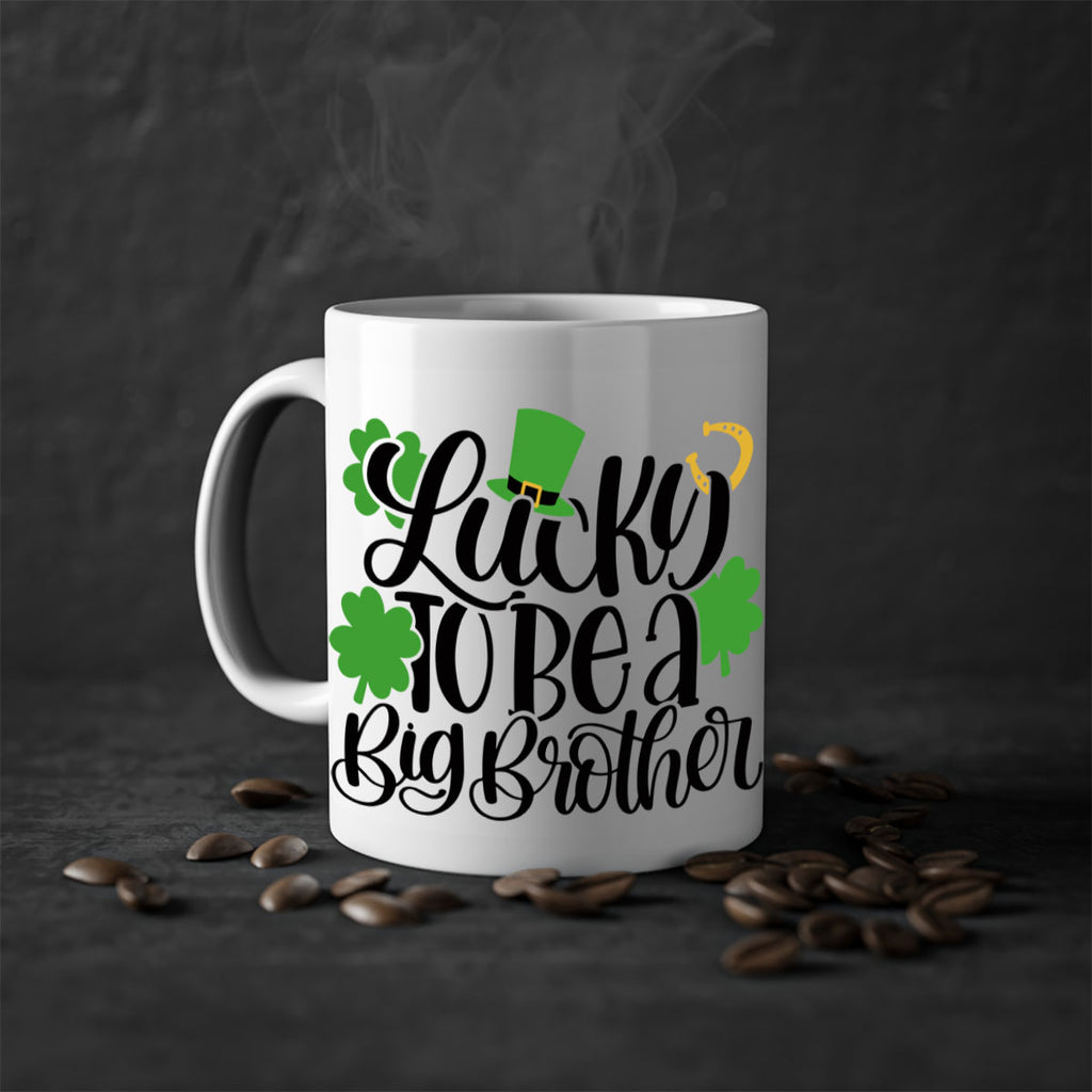 Lucky To Be A Big Brother Style 52#- St Patricks Day-Mug / Coffee Cup