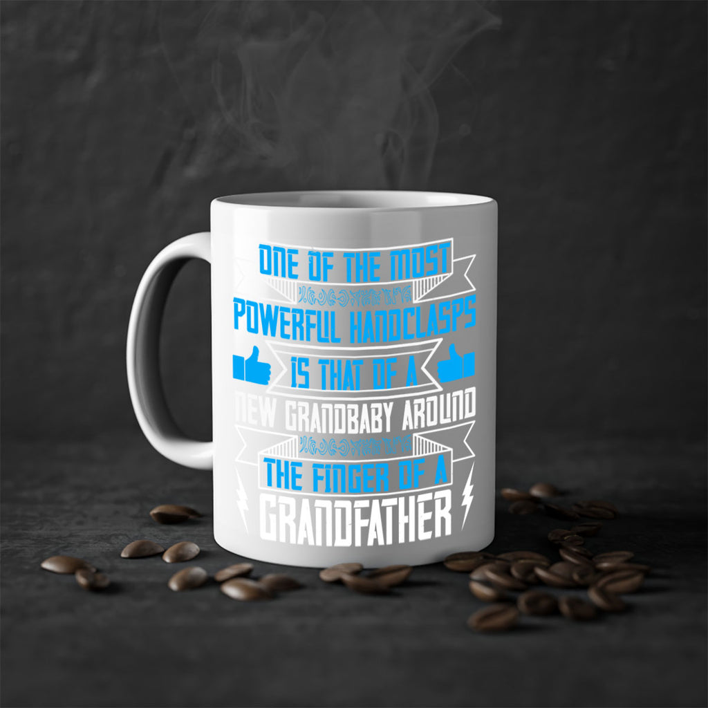 One of the most powerful handclasps is that of a new grandbaby 71#- grandpa-Mug / Coffee Cup
