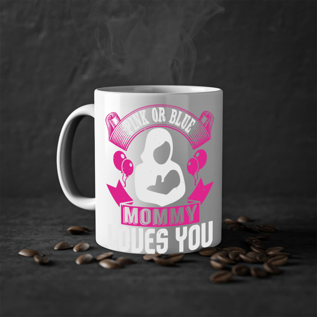 Pink or Blue Monny Loves You Style 178#- baby2-Mug / Coffee Cup