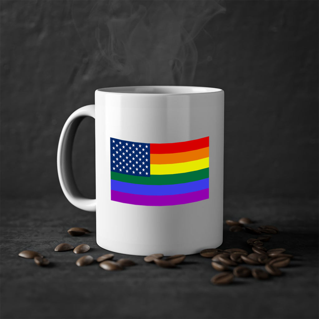 Rainbow american flag 11#- lgbt-Mug / Coffee Cup