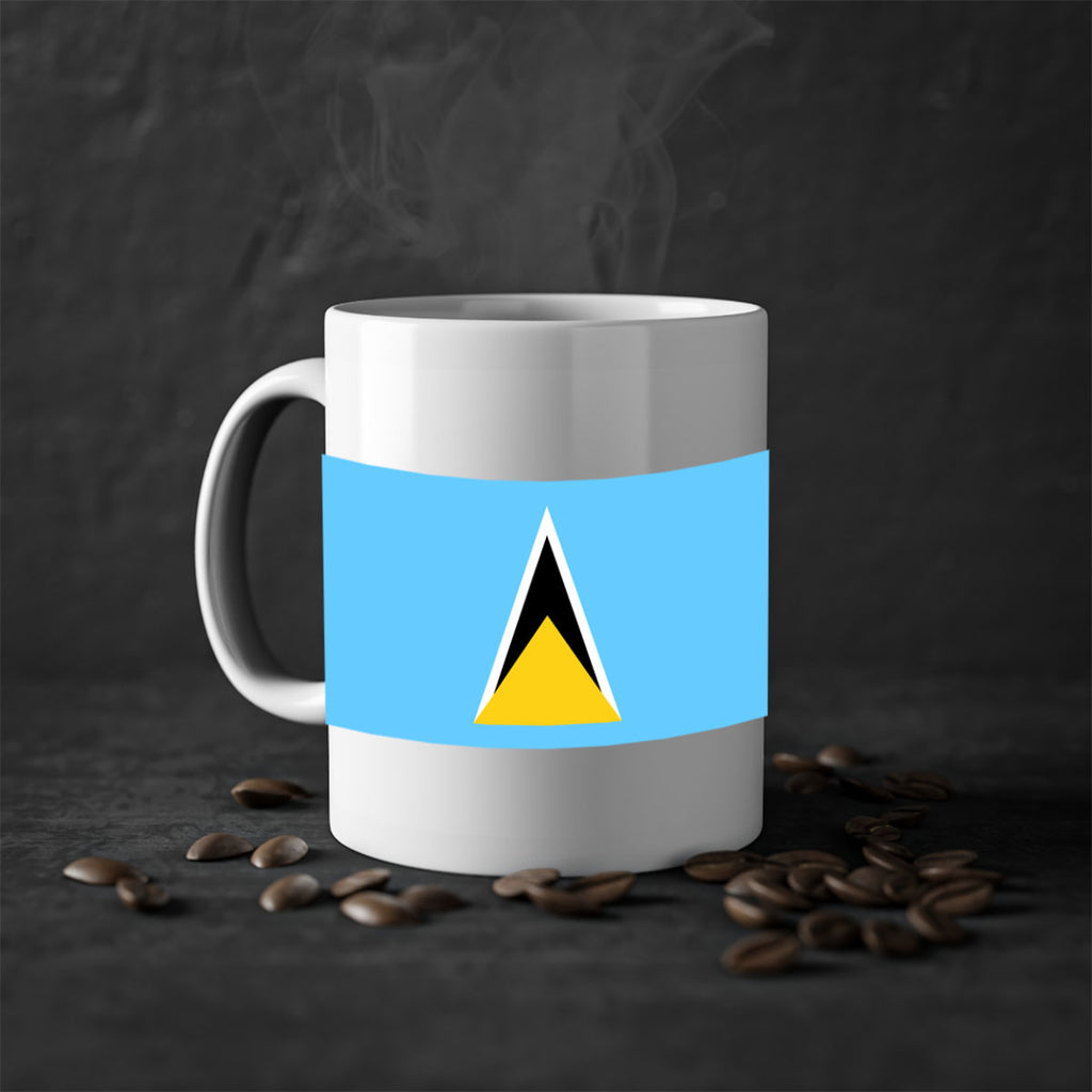 Saint Lucia 51#- world flag-Mug / Coffee Cup