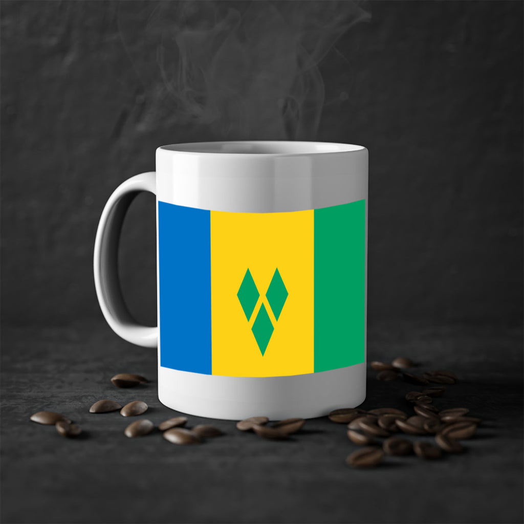 Saint Vincent and the Grenadines 50#- world flag-Mug / Coffee Cup