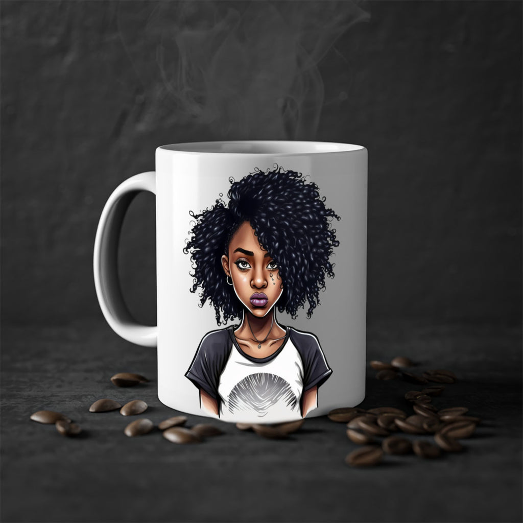 Sparkling Black Girl Design 18#- Black women - Girls-Mug / Coffee Cup