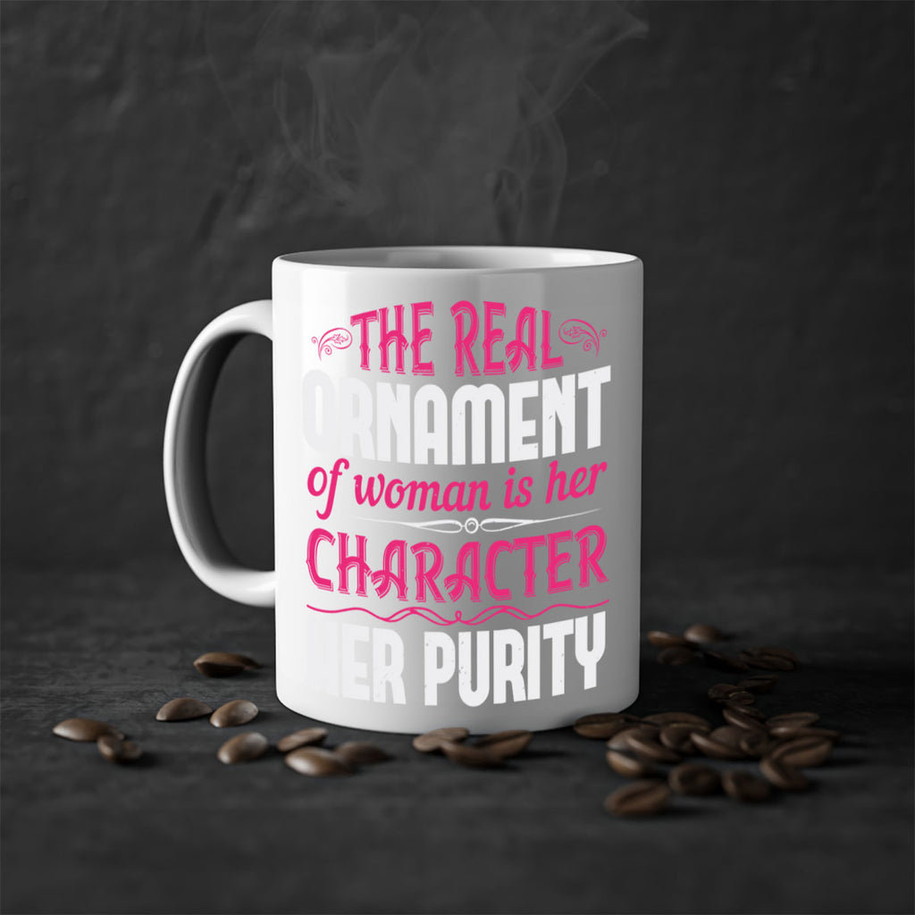 The real ornament of woman is her character her purity Style 22#- aunt-Mug / Coffee Cup