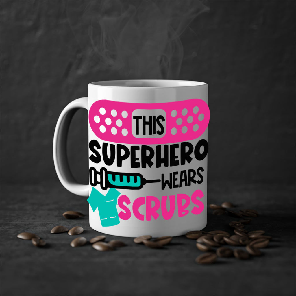 This Superhero Wears Scrubs Style Style 20#- nurse-Mug / Coffee Cup