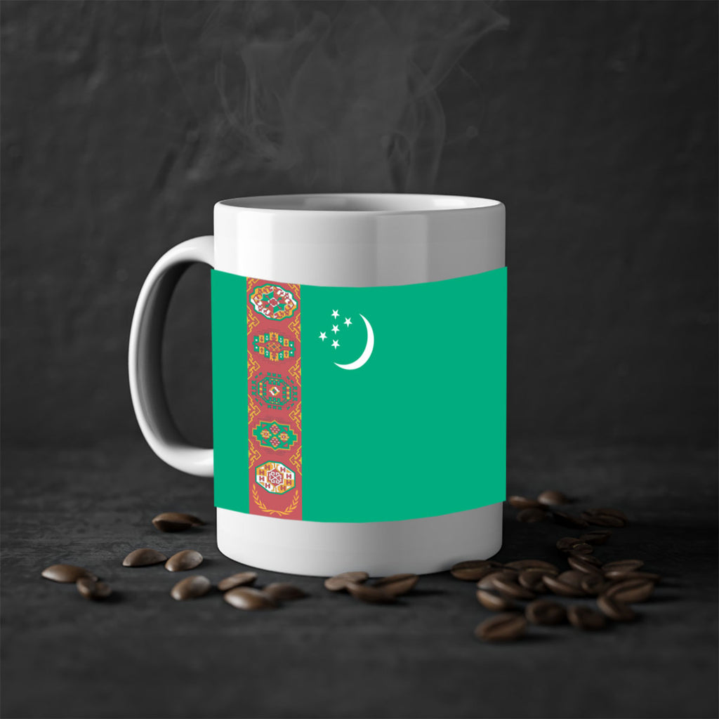 Turkmenistan 16#- world flag-Mug / Coffee Cup