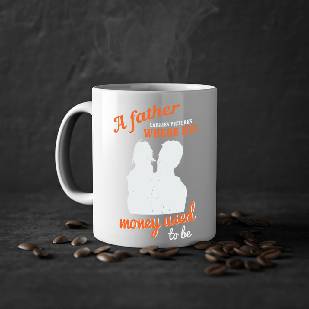 a father carries pictures 273#- fathers day-Mug / Coffee Cup