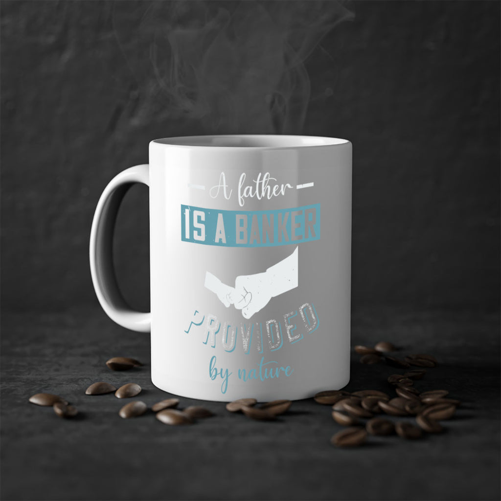 a father is a banker 168#- fathers day-Mug / Coffee Cup