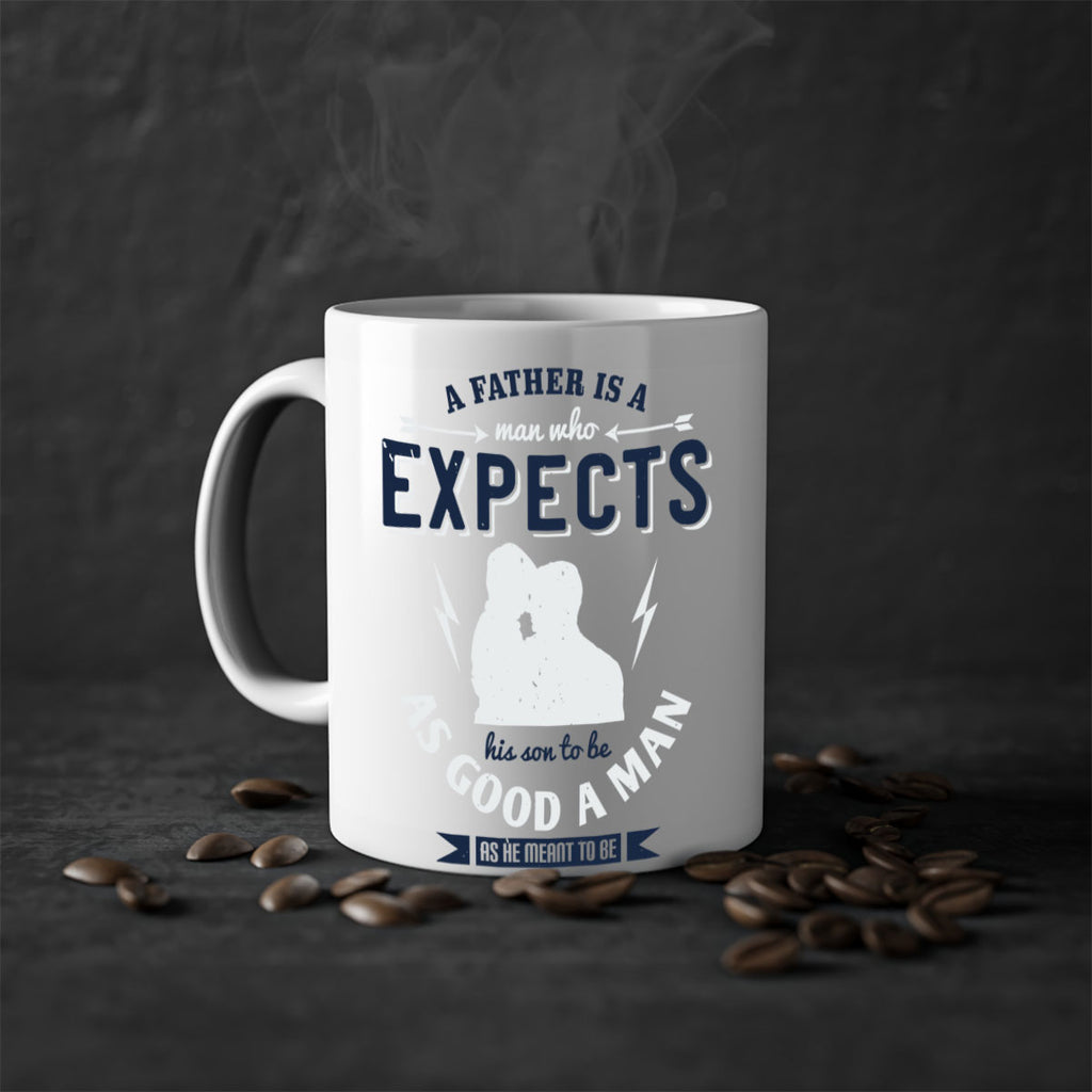 a father is a man who 135#- fathers day-Mug / Coffee Cup