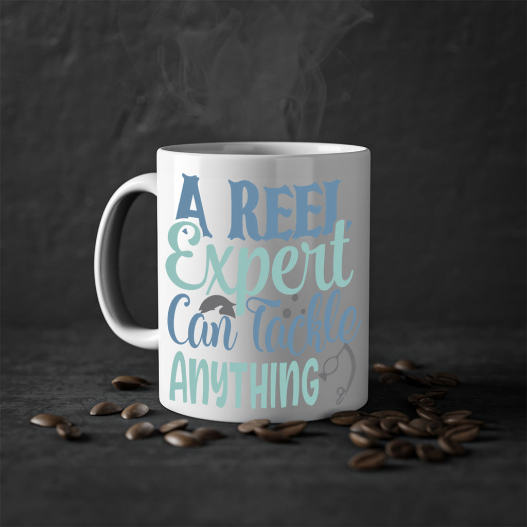 a reel expert can tackle anything 227#- fishing-Mug / Coffee Cup