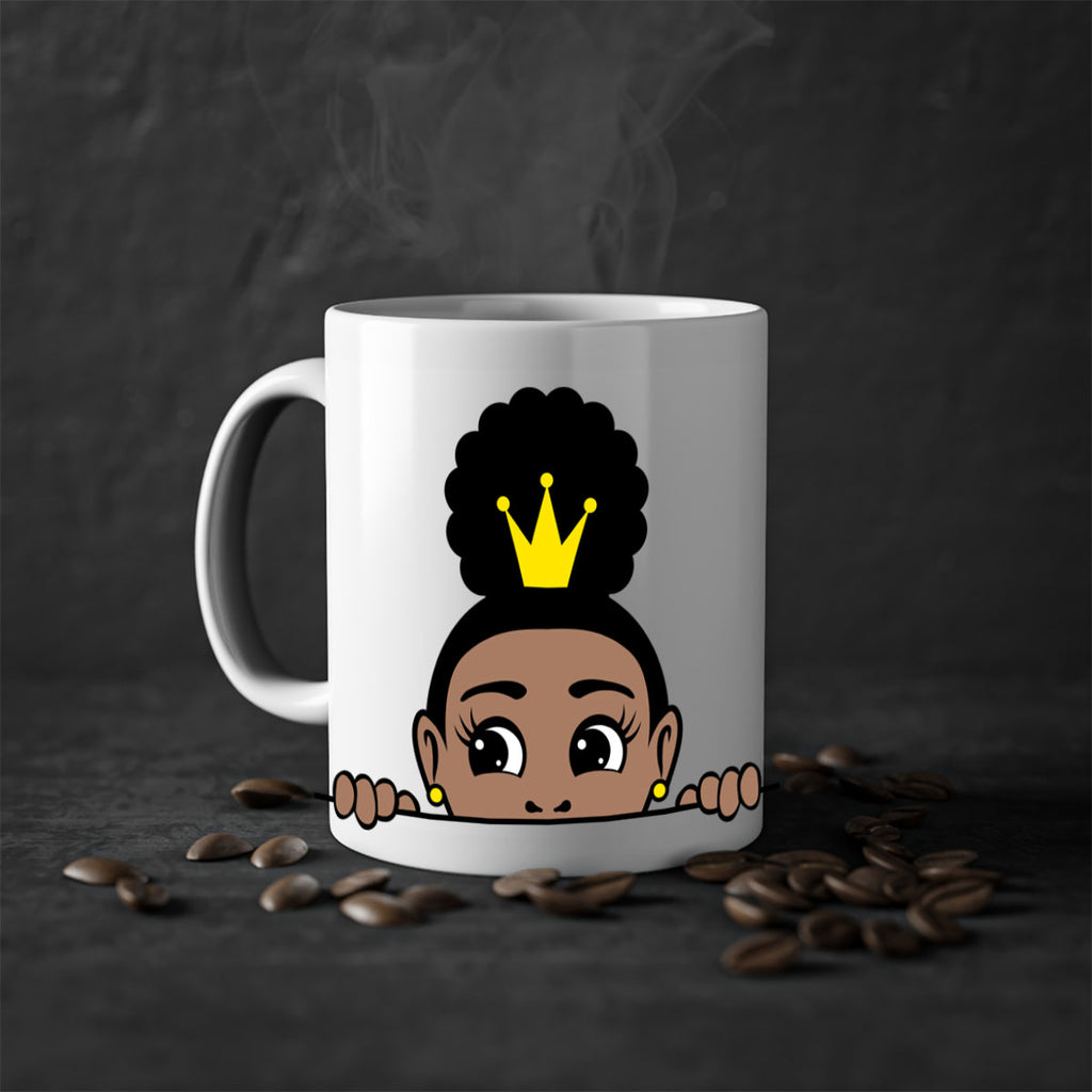 afro puff crown girl 1#- Black women - Girls-Mug / Coffee Cup