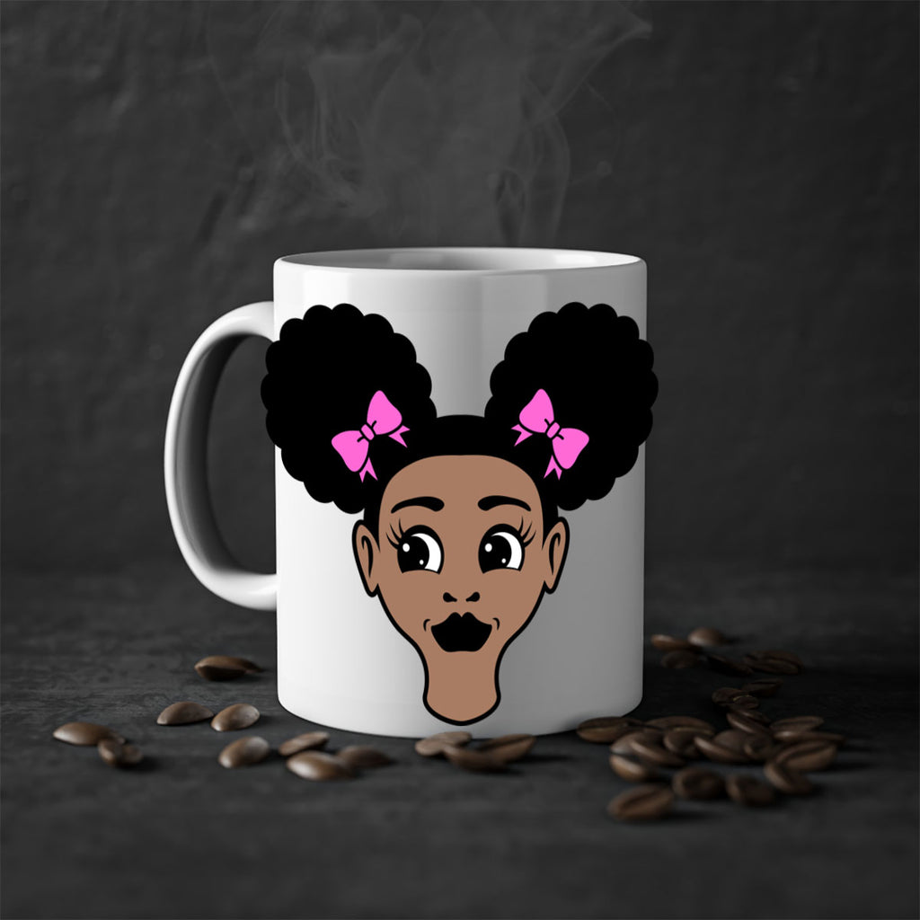 afro puffs girl 76#- Black women - Girls-Mug / Coffee Cup