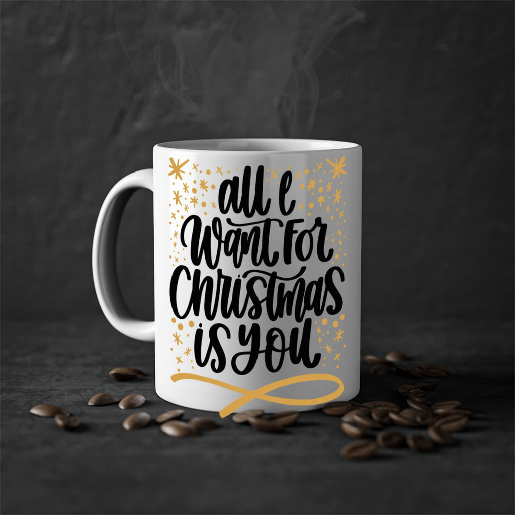 all i want for christmas is you gold 215#- christmas-Mug / Coffee Cup